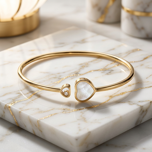 CHOPARD Happy Heart Bracelet 857482 Pink Gold (18K) Diamond Polished