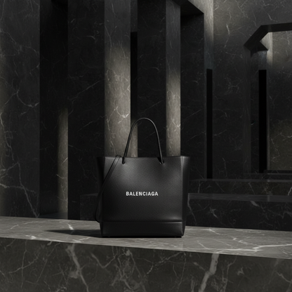 Balenciaga Shopping Bag S 597860 Men,Women Leather Shoulder Bag,Tote Bag Black