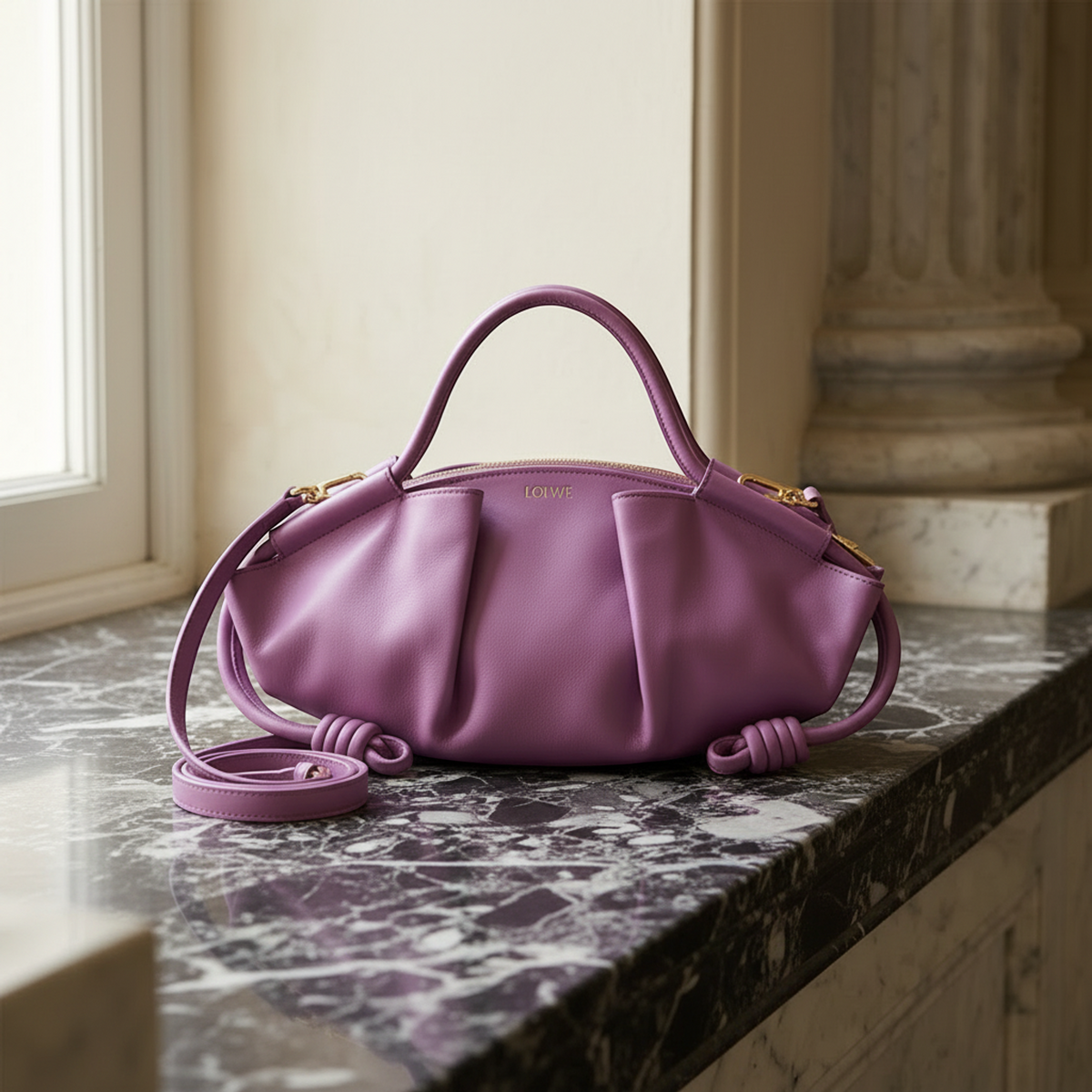 Loewe Paseo Small Women's Leather Handbag,Shoulder Bag Pink