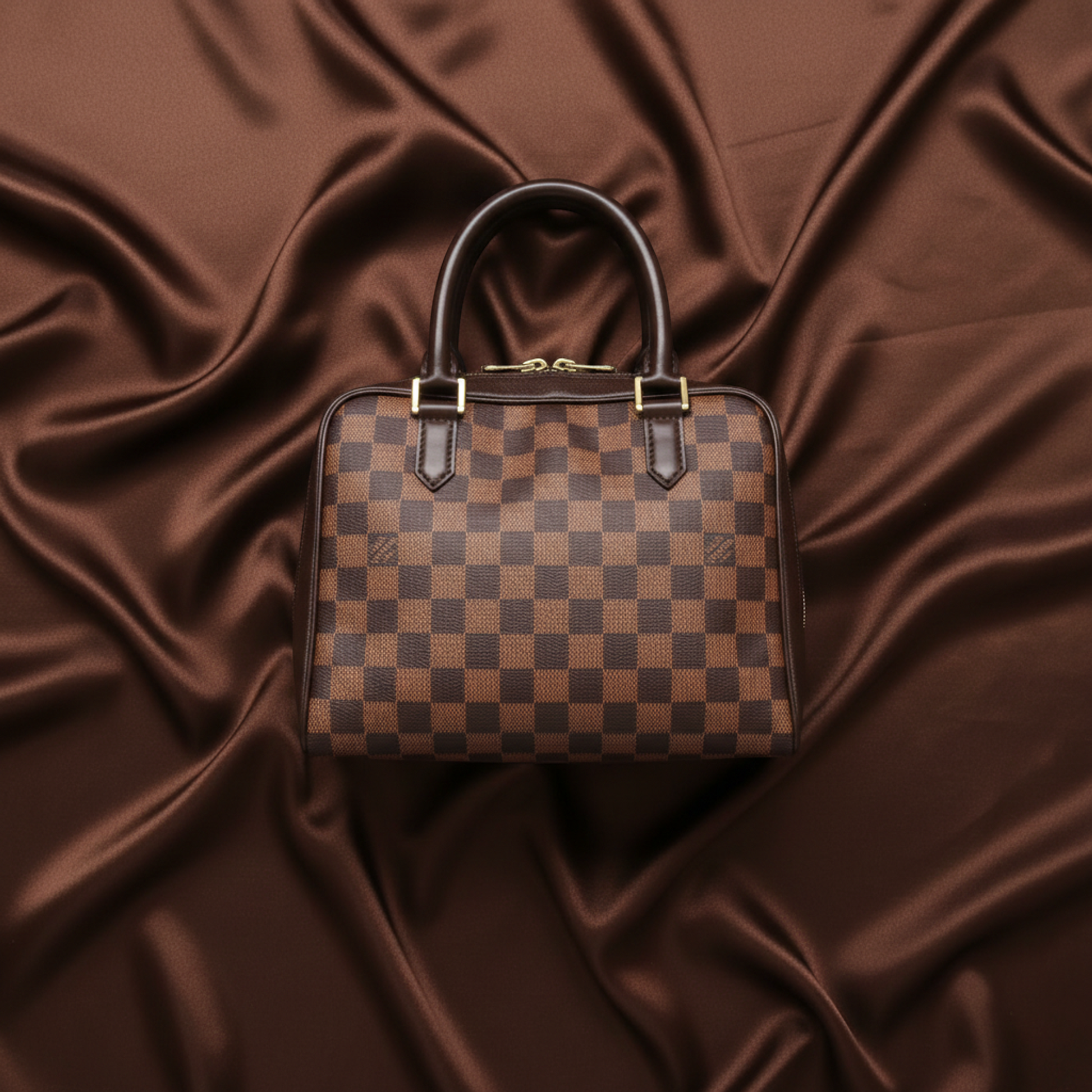 Louis Vuitton Damier Brera N51150 Women's Handbag Ebene