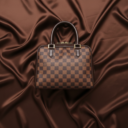 Louis Vuitton Damier Brera N51150 Women's Handbag Ebene