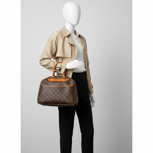Louis Vuitton Monogram Deauville M47270 Women's Handbag Monogram