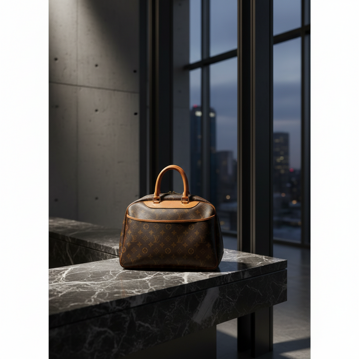 Louis Vuitton Monogram Deauville M47270 Women's Handbag Monogram
