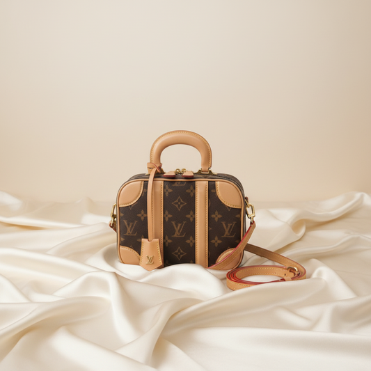 Louis Vuitton Monogram Valisette BB M44804 Women's Handbag,Shoulder Bag Brown