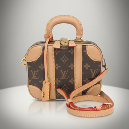 Louis Vuitton Monogram Valisette BB M44804 Women's Handbag,Shoulder Bag Brown