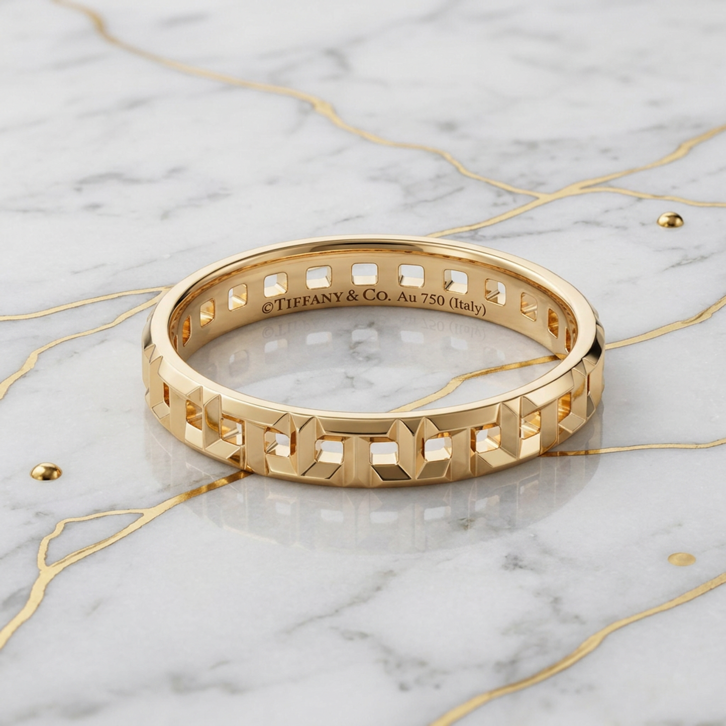 TIFFANY T True Narrow Ring Pink Gold (18K) Polished