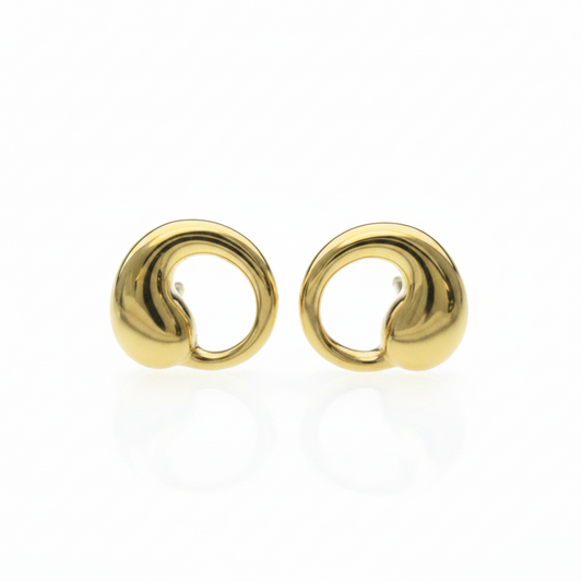 TIFFANY Eternal Circle Earrings No Stone Yellow Gold (18K) Polished