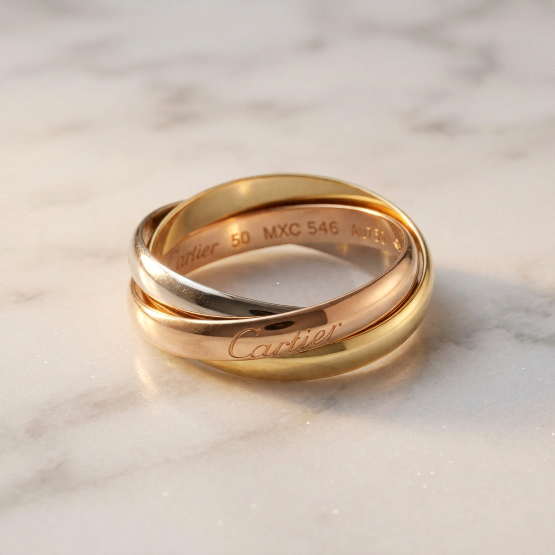 CARTIER Trinity Ring Yellow Gold (18K),Pink Gold (18K),White Gold (18K) Polished