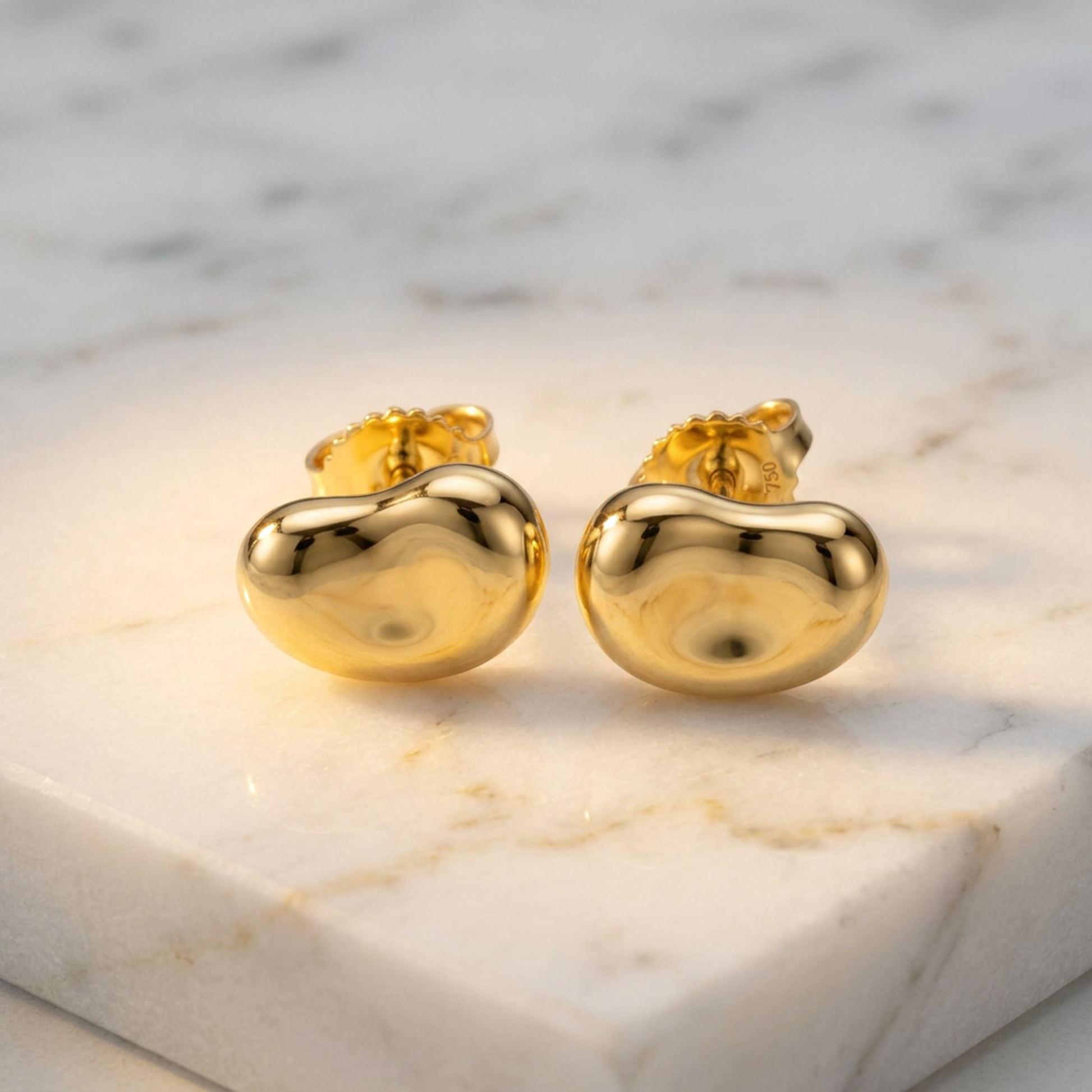 TIFFANY Bean Earrings No Stone Yellow Gold (18K) Polished