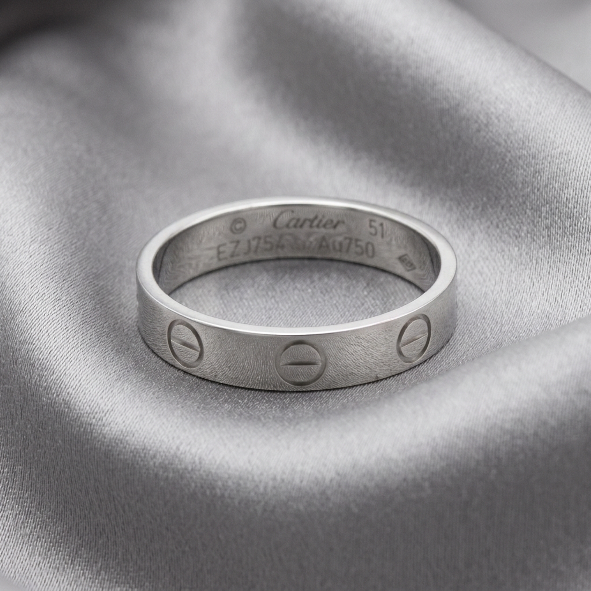CARTIER Mini Love Ring With 1 Diamond White Gold (18K) Polished