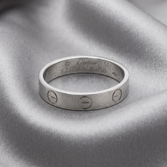 CARTIER Mini Love Ring With 1 Diamond White Gold (18K) Polished