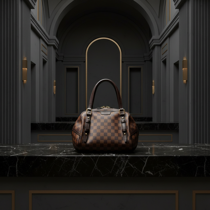 Louis Vuitton Damier Rivington PM N41157 Women's Shoulder Bag Ebene