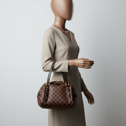 Louis Vuitton Damier Rivington PM N41157 Women's Shoulder Bag Ebene