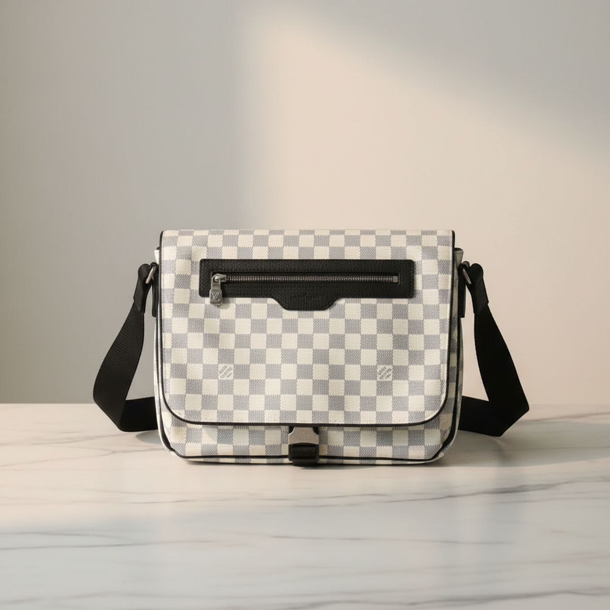 Louis Vuitton Damier Coast Matchpoint Messenger N40019 Men's Messenger Bag,Shoulder Bag Navy,White
