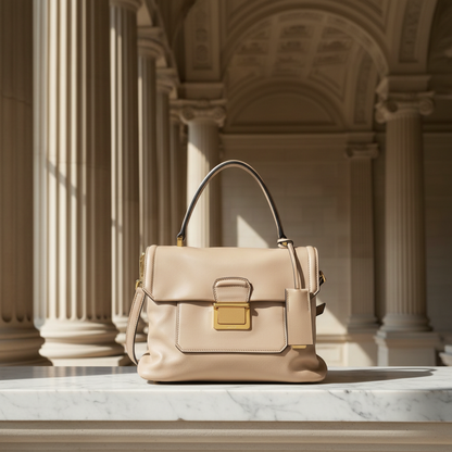 Miu Miu Women's Leather Handbag,Shoulder Bag Light Beige