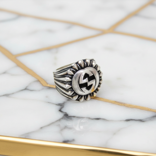 Gucci Interlocking G 728399 Silver Fashion Band Ring Silver