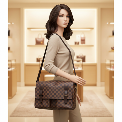 Louis Vuitton Damier N42270 Men,Women Shoulder Bag Ebene
