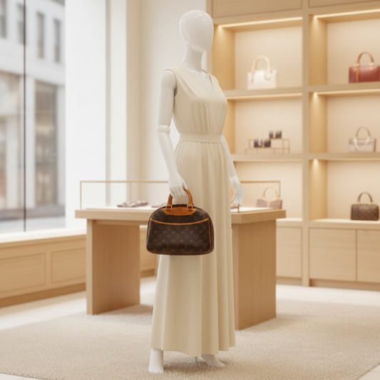Louis Vuitton Monogram Trouville M42228 Women's Handbag Monogram
