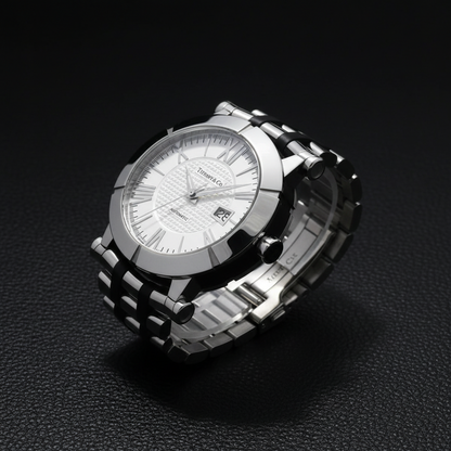 TIFFANY Atlas Steel Rubber Automatic Watch Z1000.70.12A10A00A Polished