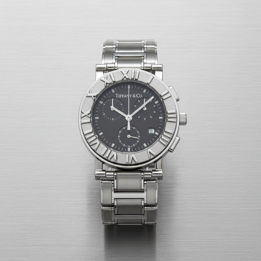 TIFFANY Atlas Chronograph Quartz Watch Z0002.32.10A11A00A Polished