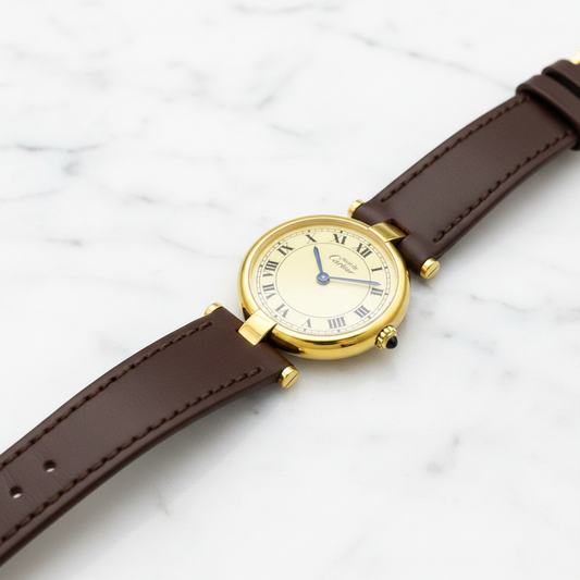Cartier Must Quartz Gold Plated Women's Dress/Formal