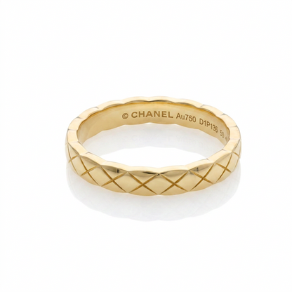 Chanel Coco Crush Ring Mini Model J11794 Yellow Gold (18K) Fashion No Stone Band Ring Gold