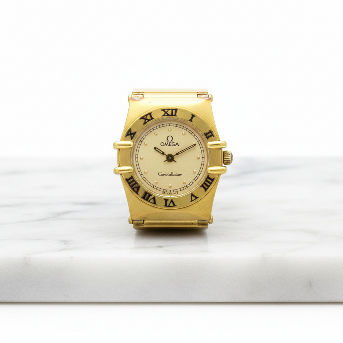 OMEGA Constellation Gold Plated Quartz Ladies Watch 795.1076