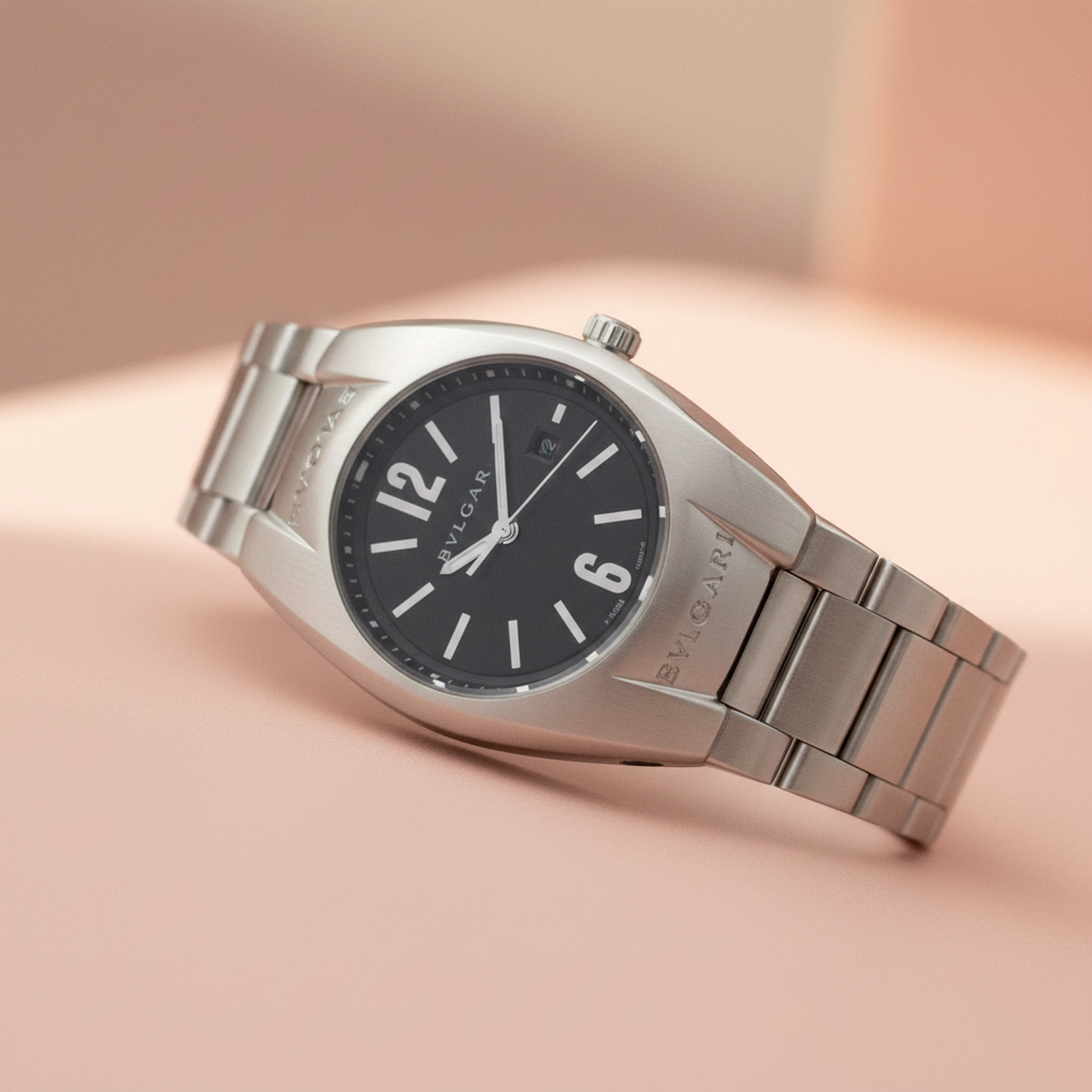 BVLGARI Ergon Stainless Steel Quartz Ladies Watch EG30S Polished