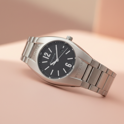BVLGARI Ergon Stainless Steel Quartz Ladies Watch EG30S Polished