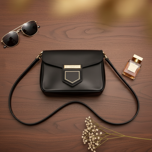 Givenchy Nobile Women's Leather Shoulder Bag Black