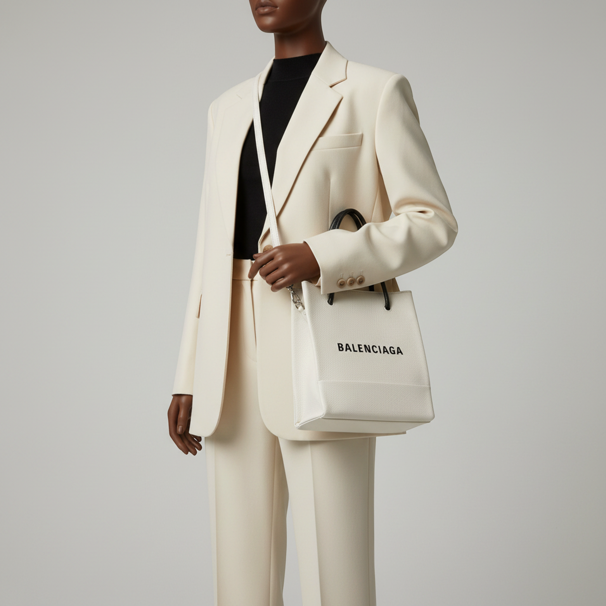 Balenciaga Everyday Shopping Tote XXS 528655 Women's Leather Shoulder Bag,Tote Bag White