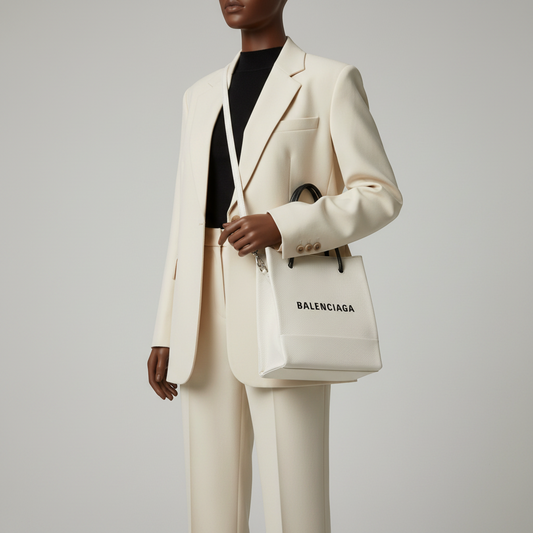 Balenciaga Everyday Shopping Tote XXS 528655 Women's Leather Shoulder Bag,Tote Bag White
