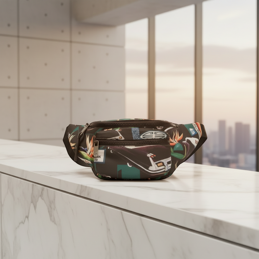 Givenchy Bumbag Men,Women Nylon Fanny Pack,Sling Bag Black,Multi-color