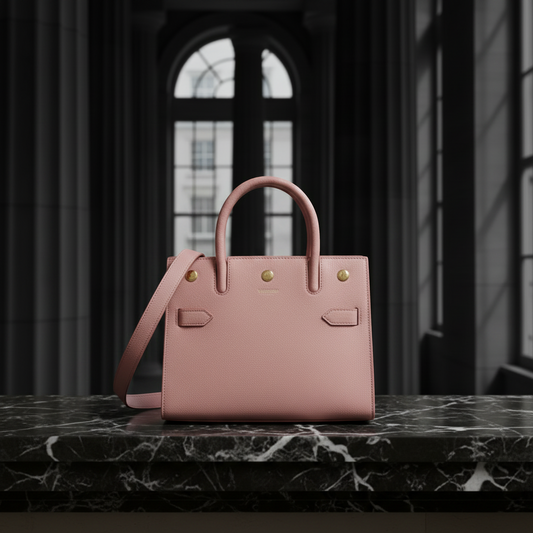 Burberry Title Bag Women's Leather Handbag,Shoulder Bag Pink