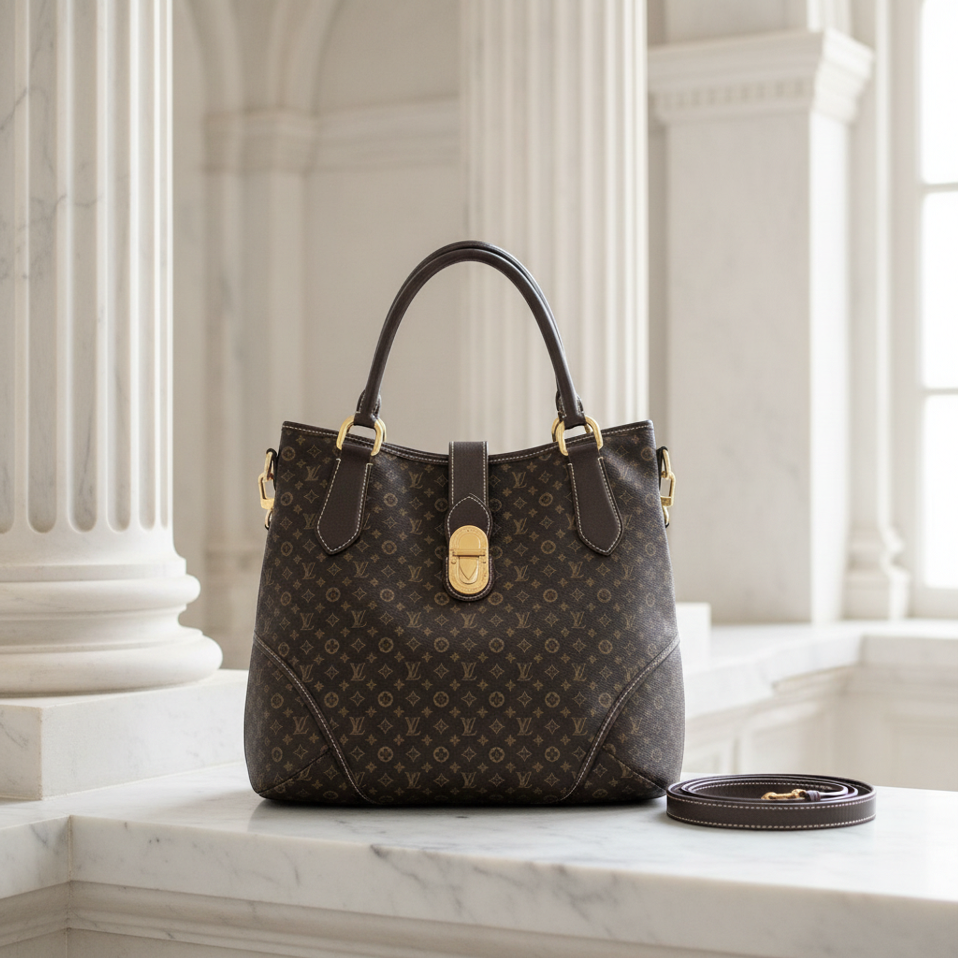 Louis Vuitton Monogram Idylle Elegy M56696 Women's Handbag,Shoulder Bag Fusain
