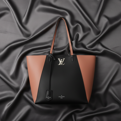 Louis Vuitton Lock Me Cabas M42288 Women's Tote Bag Black,Pink
