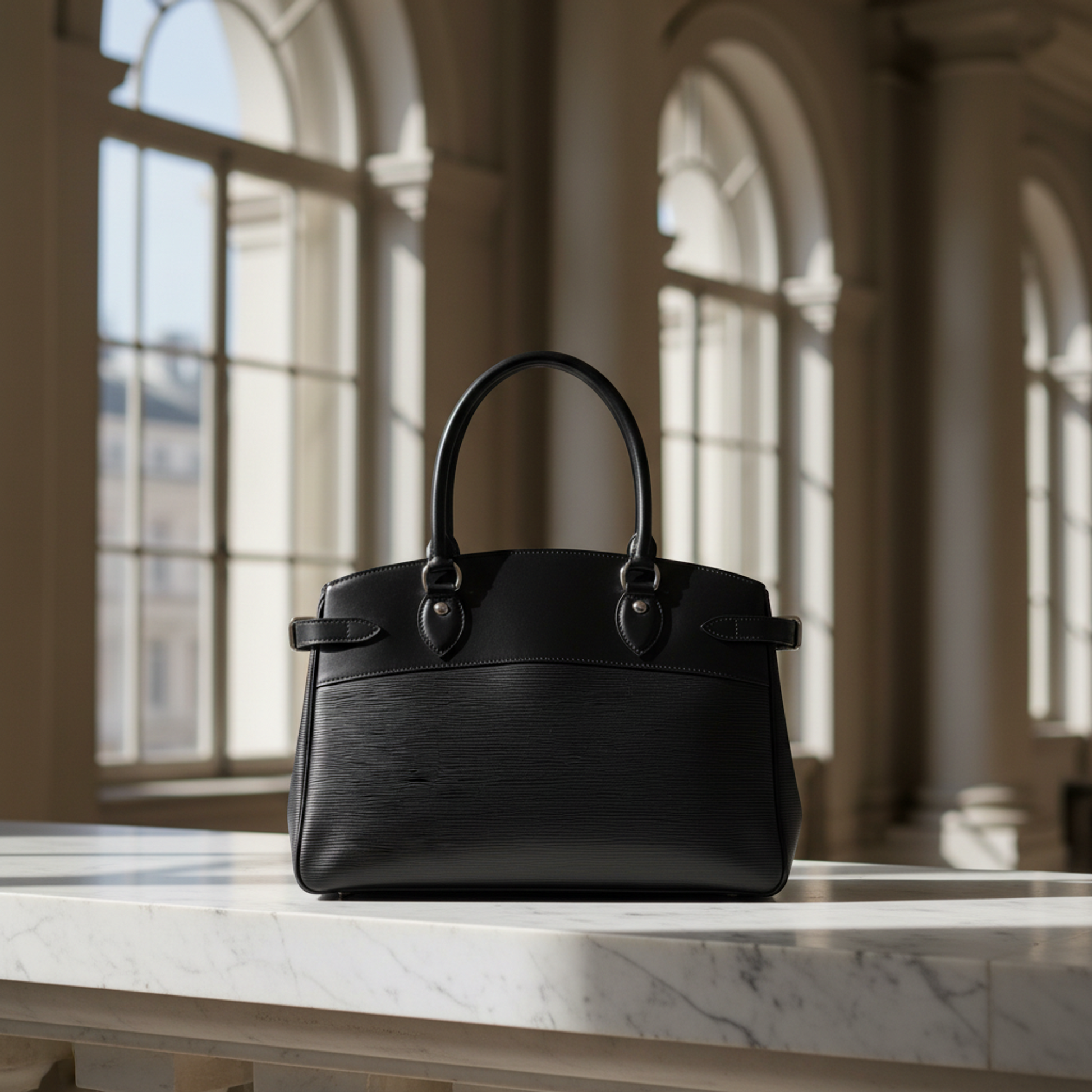 Louis Vuitton Epi Passy GM M59252 Women's Handbag Noir