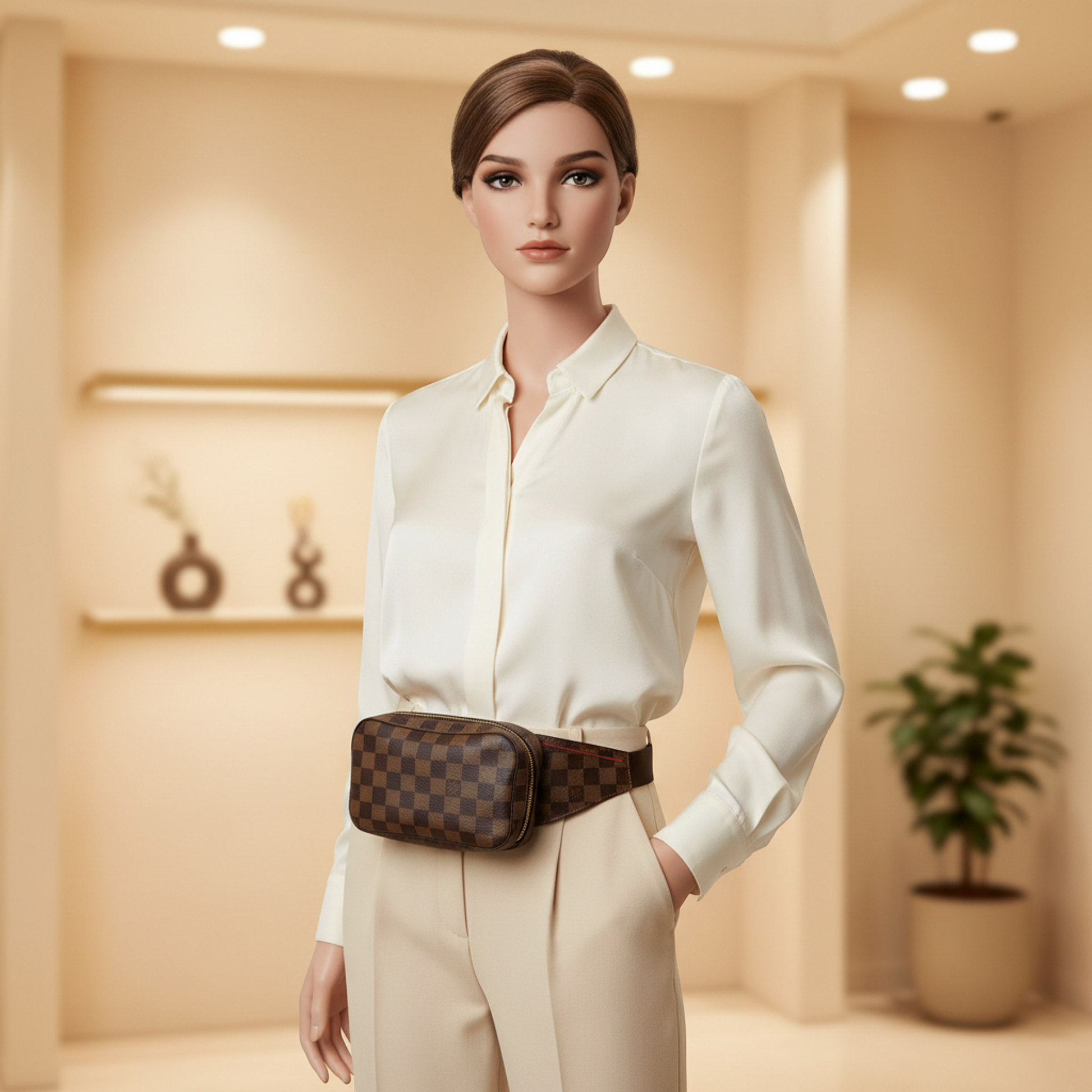 Louis Vuitton Damier Geronimos N51994 Men,Women Shoulder Bag,Sling Bag Ebene