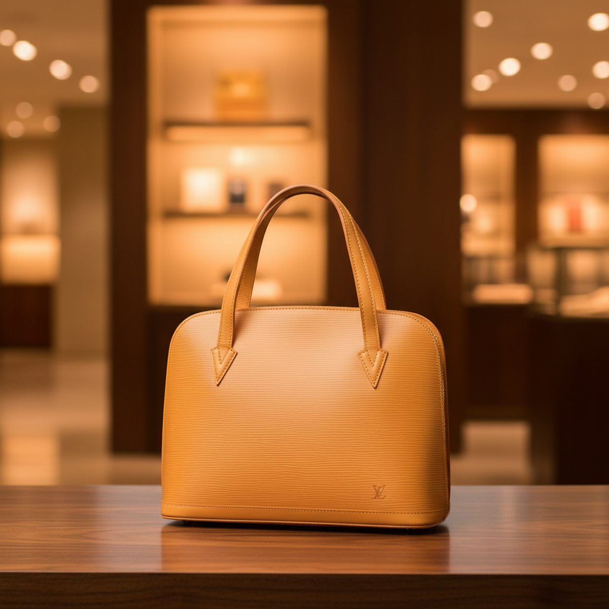 Louis Vuitton Epi Lussac M52289 Women's Shoulder Bag Jaune