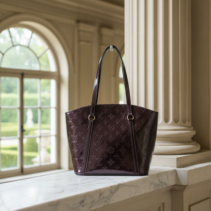 Louis Vuitton Monogram Vernis Avalon MM M91567 Women's Tote Bag Amarante