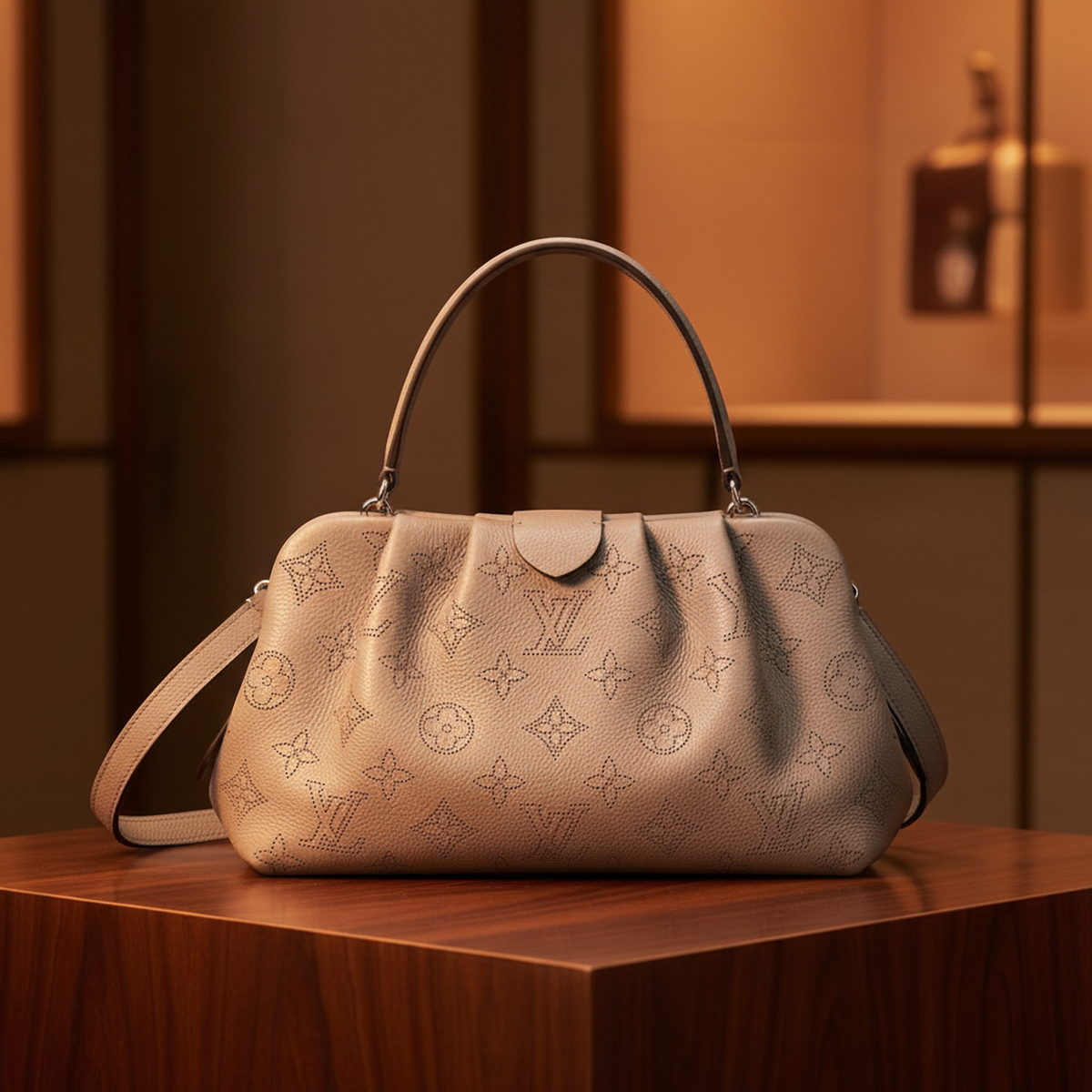 Louis Vuitton Mahina Scala Mini M80904 Women's Clutch Bag,Shoulder Bag Silver