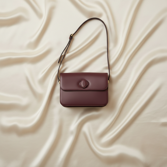 Cartier Must Turnlock Women's Leather Shoulder Bag Bordeaux