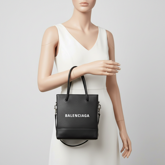 Balenciaga Everyday Shopping Tote XXS 528655 Women's Leather Shoulder Bag,Tote Bag Black