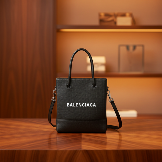 Balenciaga Everyday Shopping Tote XXS 528655 Women's Leather Shoulder Bag,Tote Bag Black