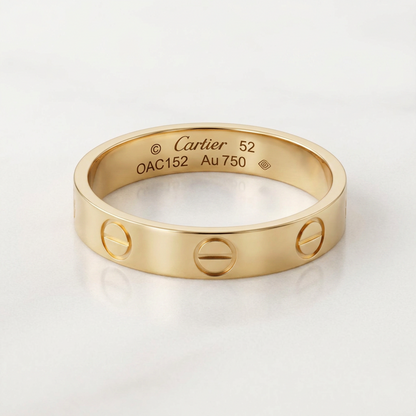 Cartier Mini Love Ring With 1 Diamond Pink Gold (18K) Fashion Diamond Band Ring Pink Gold