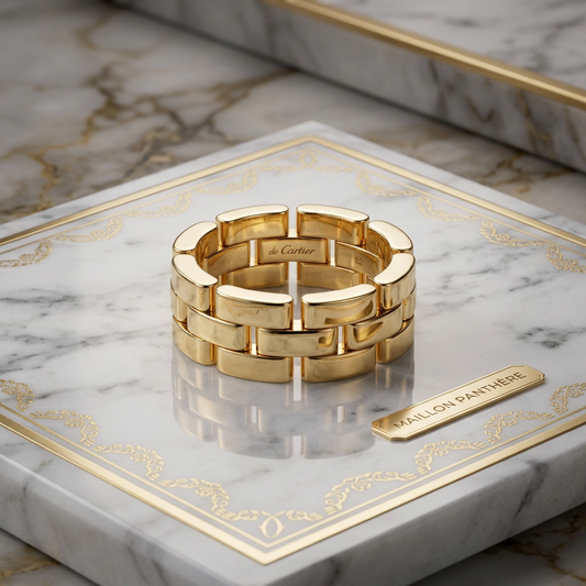 Cartier Maillon Panthère Ring Yellow Gold (18K) Fashion No Stone Band Ring Gold