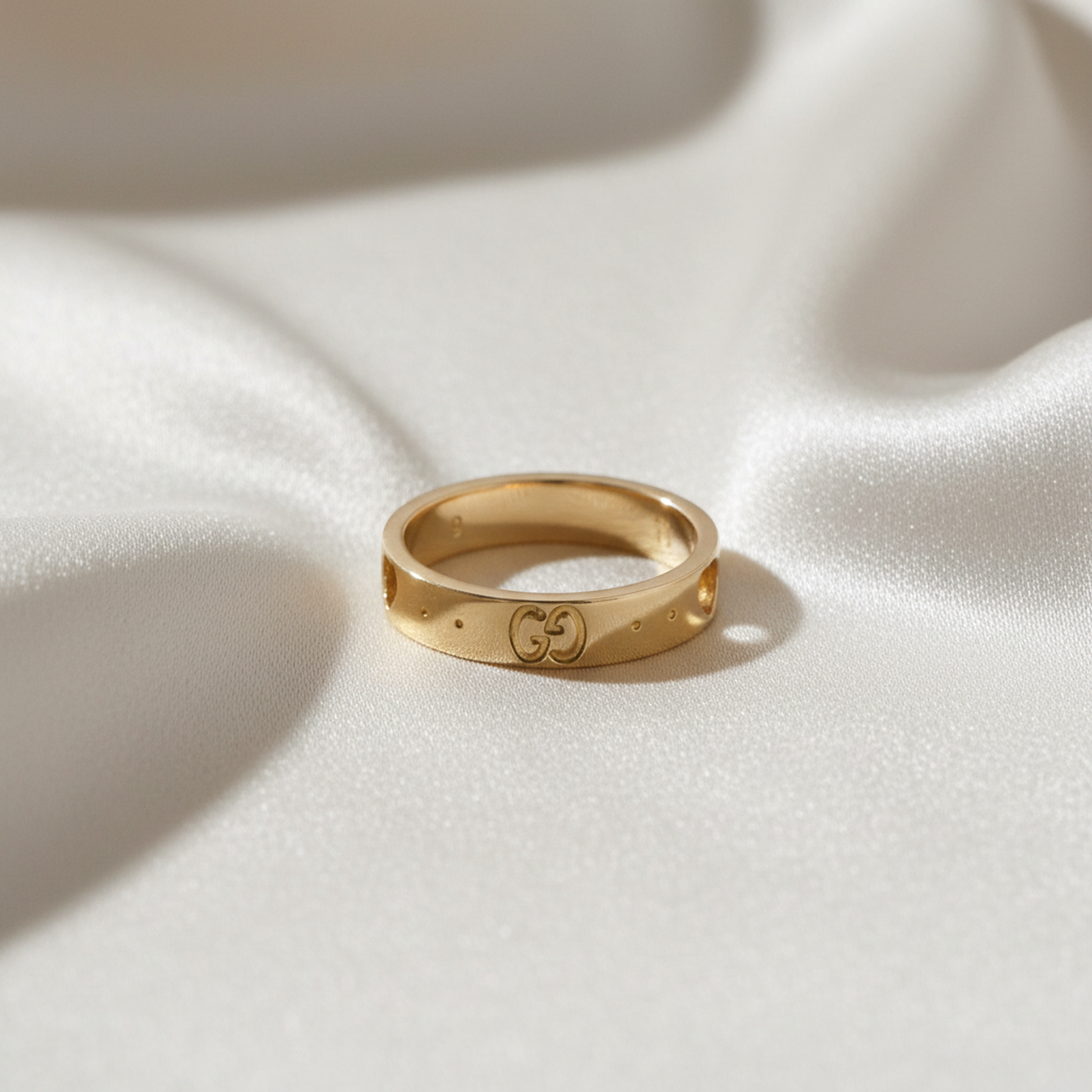Gucci Icon Amor Ring Pink Gold (18K) Fashion No Stone Band Ring Pink Gold