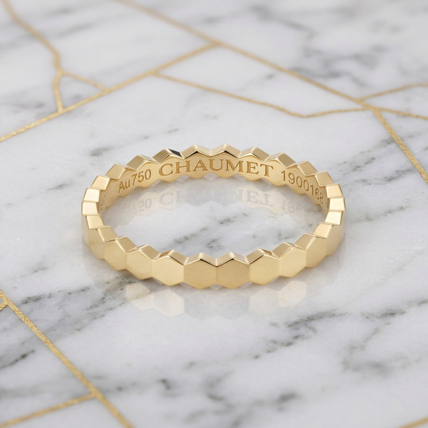Chaumet Be My Love Ring Yellow Gold (18K) Fashion No Stone Band Ring Gold