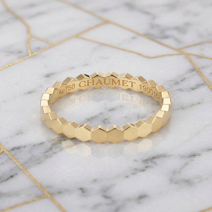 Chaumet Be My Love Ring Yellow Gold (18K) Fashion No Stone Band Ring Gold