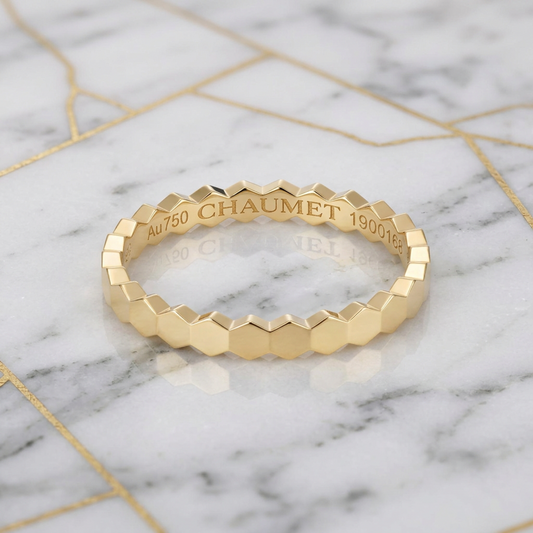 Chaumet Be My Love Ring Yellow Gold (18K) Fashion No Stone Band Ring Gold